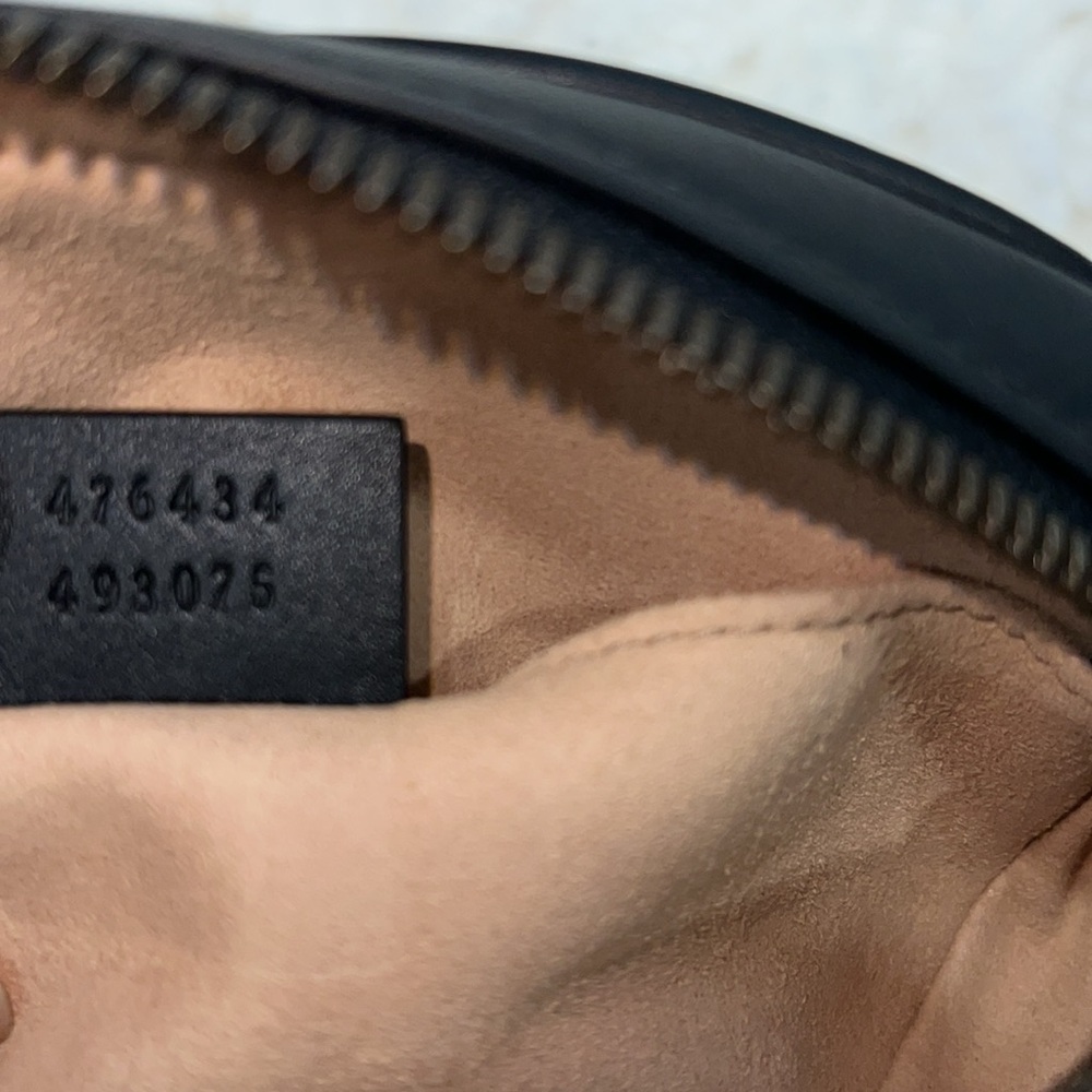 Gucci Calfskin Matelasse GG Marmont Leather Belt Bag 85/34-Authentic-NWT - Picture 13 of 16